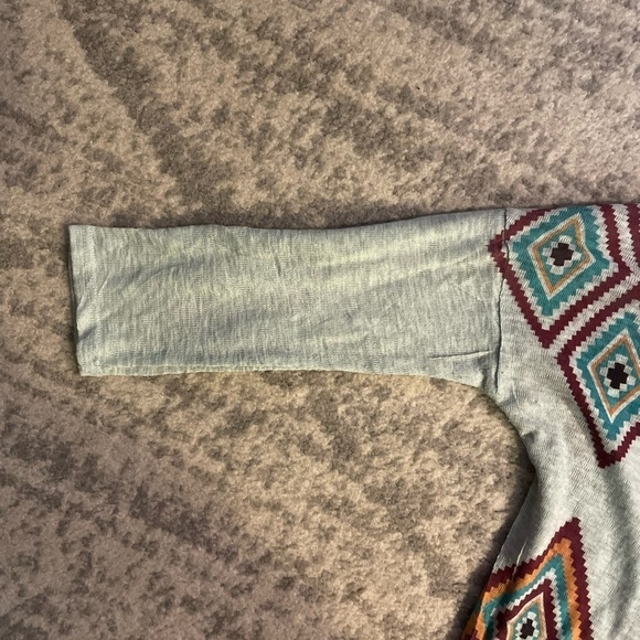 Womens 3/4 sleeve tee shirt Boho design on front and back - Picture 2 of 4